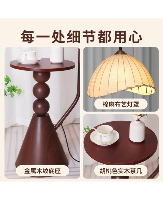 French medieval style floor lamp, American retro living room sofa shelf, bedroom bedside table, integrated desk lamp