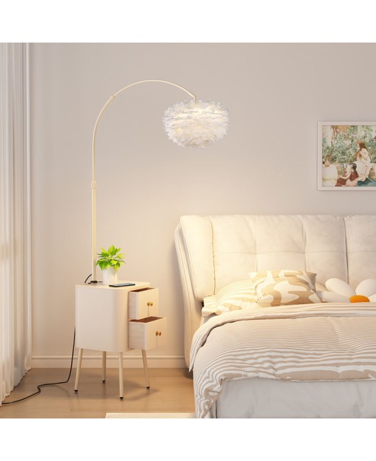Cream style fishing lamp, floor lamp, living room sofa edge, 2024 new bedroom bedside table integrated vertical table lamp