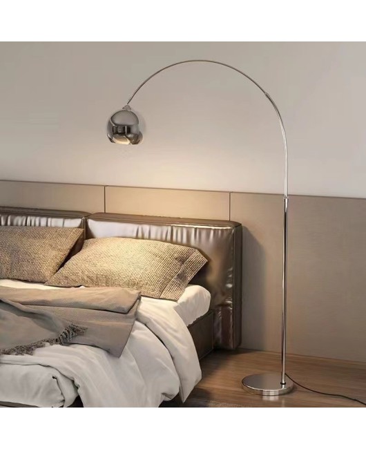 Italian luxury fishing floor lamp, Nordic living room simple and modern design, bedroom sofa side vertical lamp