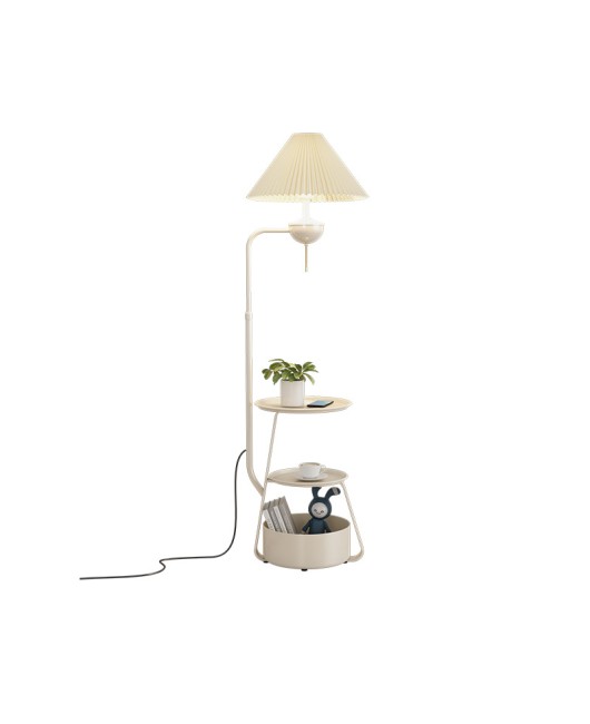 Cream style edge table lamp, floor lamp, living room sofa, storage and decoration lamp, bedroom bedside table lamp, integrated desk lamp, wireless charging