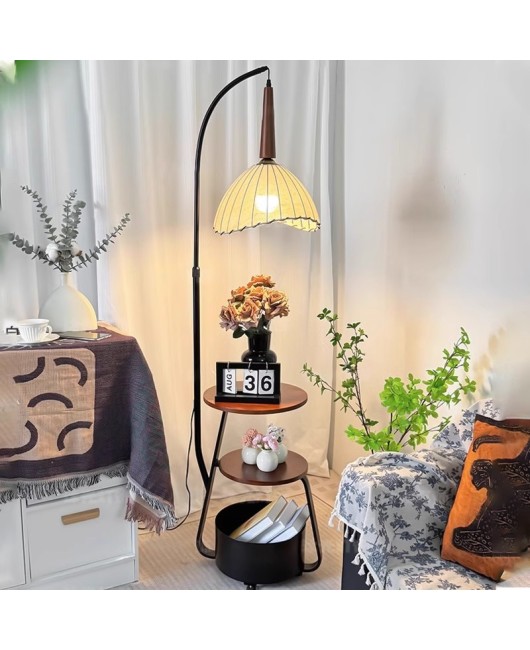 Floor lamp, American retro style, living room sofa, atmosphere, coffee table lamp, bedroom bedside table, integrated atmosphere, floor lamp