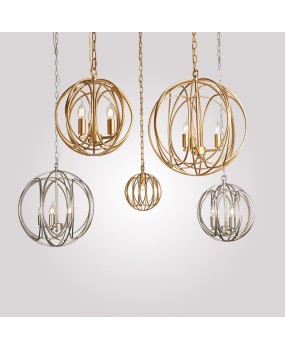 American style countryside restaurant pendant light, simple and creative industrial style three head bedroom light, corridor LED balcony living room lighting