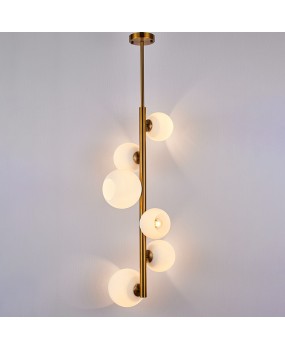 Nordic small unit staircase lights, long pendant lights, duplex apartments, personalized and creative living rooms, loft loft loft, high ceiling lights