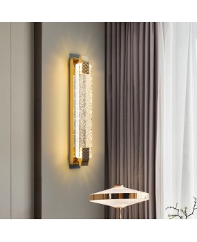 Crystal wall lamp, bedroom bedside lamp, light luxury, simple, modern, high-end feeling, living room lamp, TV background wall, aisle wall lamp