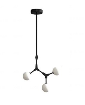 Nordic style living room lighting, American art restaurant, bar counter, bedroom, wrought iron tree branch, magic bean pendant light, Y-shaped fork, magic bean