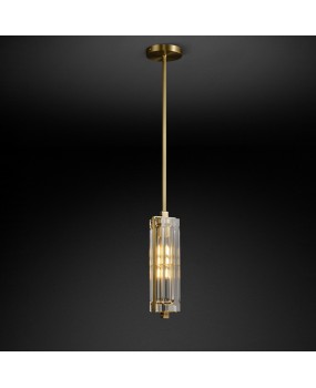 All copper light luxury bedroom headboard pendant light, simple and atmospheric corridor corridor designer, new living room background wall pendant light