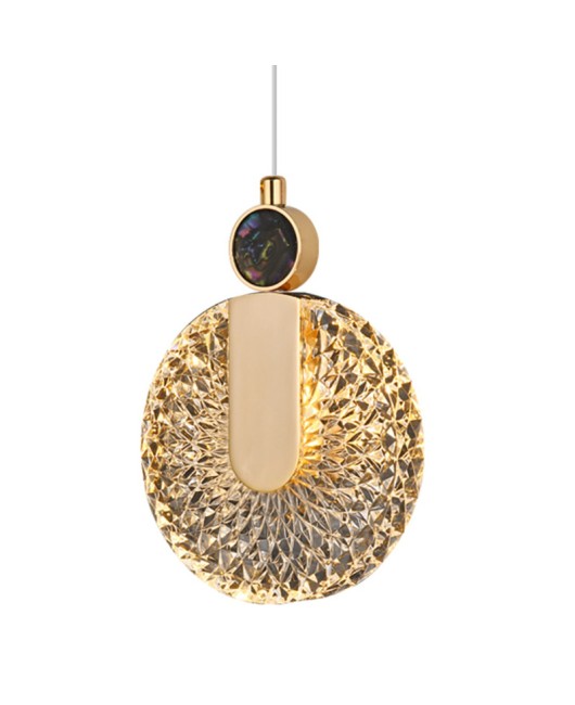 Bedhead pendant light, modern and simple Nordic light luxury internet famous long line minimalist living room background wall shell bedroom small pendant light