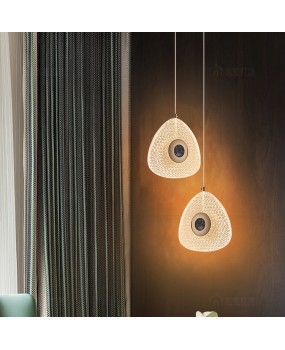 Bedhead pendant lamp, bedroom, modern, minimalist, light luxury, internet famous, minimalist, master bedroom, living room, background wall, long line, Nordic small pendant lamp