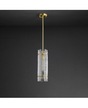 All copper light luxury bedroom headboard pendant lamp, modern minimalist living room background wall designer dining room bar desk lamp, single head