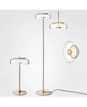Postmodern bowl shaped glass chandelier creative restaurant bedroom bedside small chandelier model tenant living room light luxury lighting fixtures