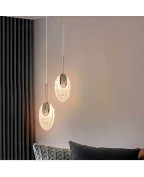 Bedhead pendant lamp, bedroom, modern, minimalist, light luxury, internet famous, minimalist, master bedroom, living room, background wall, long line, Nordic small pendant lamp