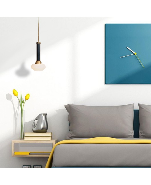 Postmodern creative glass bedside pendant light, simple bar counter designer, personalized dining room living room pendant light