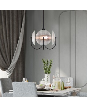 Postmodern light luxury chandelier, restaurant bar counter, all copper lighting fixtures, personalized, simple and creative bedroom light luxury lighting, internet celebrity