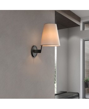 American retro, light luxury, new Chinese style all copper fabric living room, bathroom, bedroom, bedside, simple, creative, personalized wall lamp