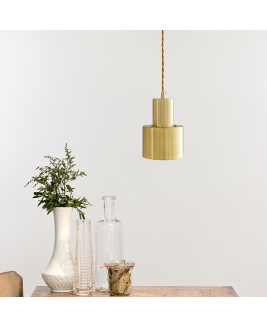 Brass cross pendant light, Danish Nordic minimalist office pendant light, bedroom headboard full copper lighting fixture