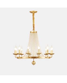 American crystal chandelier, living room bedroom dining room lighting, romantic and warm French European household crystal decorative lamp
