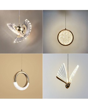 Creative Luxury UFO Bedroom Bedlight 2021 Zinc Alloy Postmodern Fishing Line Bar Single Head Pendant Light