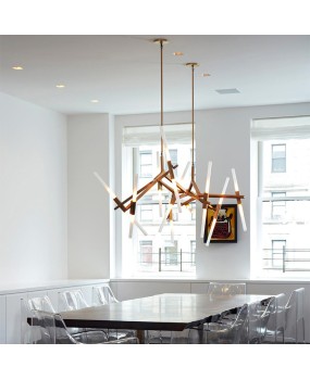 Nordic Postmodern Chandelier Acrylic Restaurant Living Room Light Simple Fashion Designer Personalized Creative Branch Chandelier