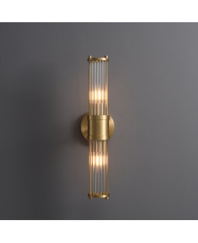 Full copper light luxury postmodern wall lamp, living room sofa, background wall lamp, bedroom headboard, model room, bathroom mirror, front lamp