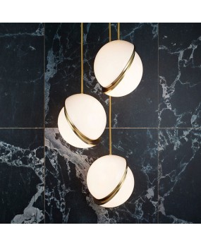 Nordic postmodern creative bedside pendant light acrylic moon light designer minimalist restaurant bedroom pendant light