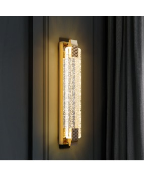 Crystal wall lamp, bedroom bedside lamp, light luxury, simple, modern, high-end feeling, living room lamp, TV background wall, aisle wall lamp