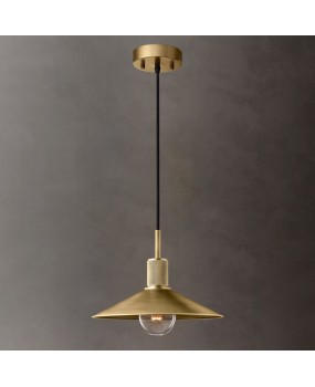 Postmodern bar counter restaurant pendant light minimalist designer dining room all copper lighting Hong Kong style light luxury bedroom single head pendant light