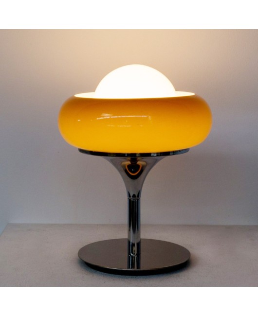 Danish bedroom bedside egg tart table lamp Bauhaus designer retro antique style decoration creative light luxury floor lamp