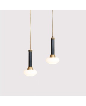 Postmodern creative glass bedside pendant light, simple bar counter designer, personalized dining room living room pendant light