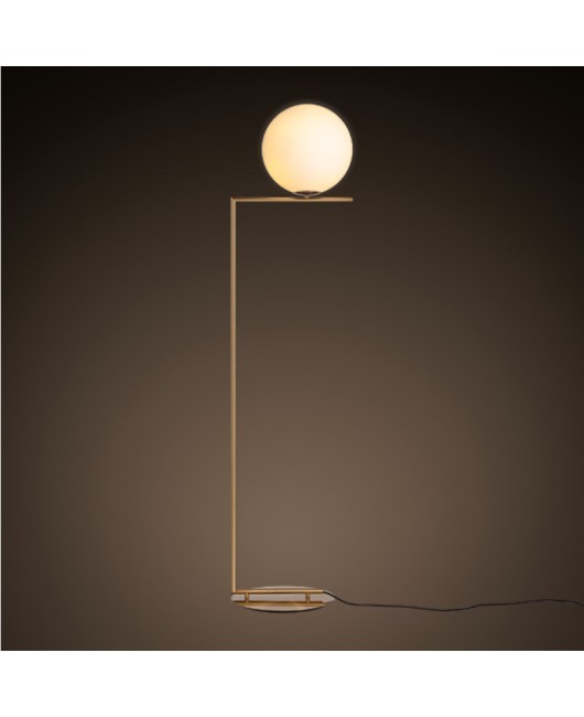 Manufacturer promotion for minimalist Nordic post-modern floor lamps in living rooms, glass spherical bedroom and study floor lamps