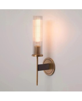 Full copper light luxury wall lamp, postmodern light luxury living room, study, bedroom, minimalist Nordic style room, villa copper wall lamp