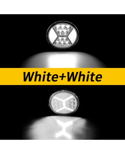 Car LED work light, circular 4-inch 39 light, modified spotlight, motorcycle DRL with aperture burst flash fork light