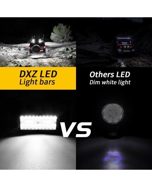 40LED car work light 7-inch LED strip 120W modified spotlight off-road vehicle roof light driving light