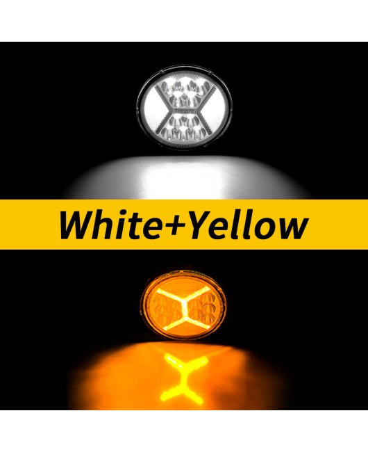 Car LED work light, circular 4-inch 39 light, modified spotlight, motorcycle DRL with aperture burst flash fork light