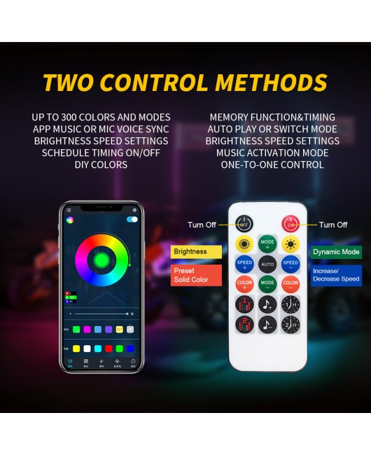 RGB Off road Beach Atmosphere Flag Light APP Colorful LED Flagpole Light Dual Control Matching Running Horse Flag Light Remote Control