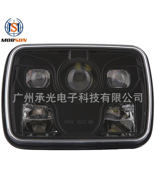 Suitable for JEEP Jeep Wrangler 7-inch front headlights 5x7 square lights off-road truck LED headlights