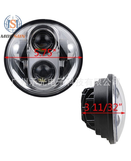 Suitable for 5.75-inch Harley front headlights, LED headlights, Harley motorcycle modification headlights