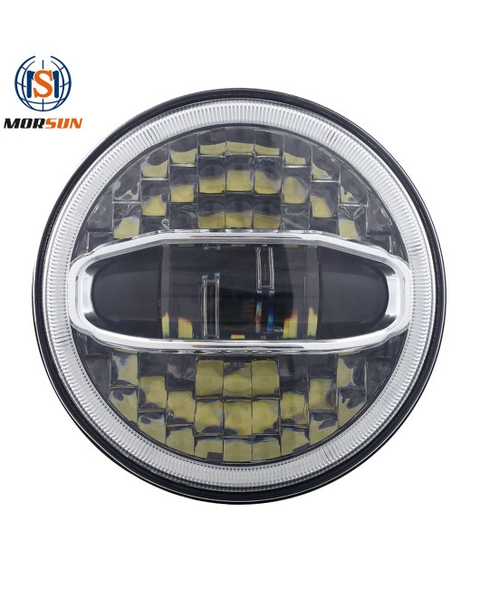 Suitable for JK Wrangler headlights, Jeep Harley 7-inch LED car lights, 2019 new high and low beam integrated lights