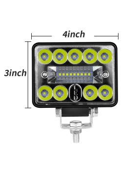 3-inch large field of view car LED work lights 18 lights 54W truck auxiliary truck engineering headlights driving spotlights