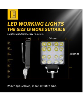 4-inch large field DRL with daytime running lights, circular work lights, automotive LED work assistance lighting, cross-border headlights