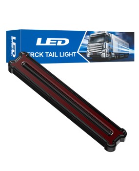 Supply 12-24V truck long tail light LED flashing+flowing high brake light trailer tail side light