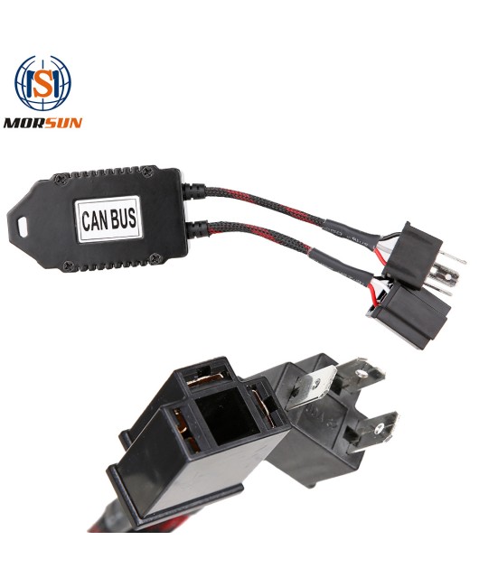 Car LED headlight decoder fault eliminator H4 high-power decoder LED Canbus
