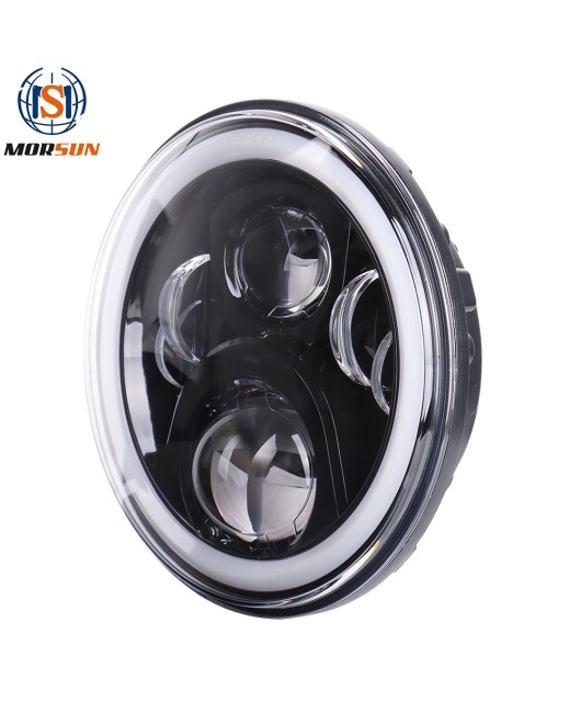 Car lights LED headlights suitable for 7-inch Wrangler Jeep motorcycle Harley modified high and low beam headlights cross-border