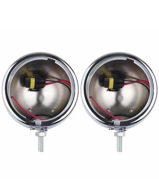 Suitable for installing 4.5-inch Harley Davidson iron shell fog lamp housing and auxiliary lamp housing (excluding lamp)