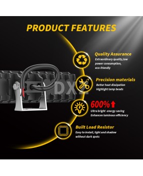 Car LED work light 6-inch straight 28 LED daytime driving fog light maintenance agricultural machinery lights cross-border