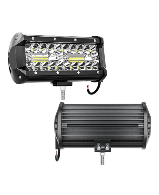 40LED car work light 7-inch LED strip 120W modified spotlight off-road vehicle roof light driving light