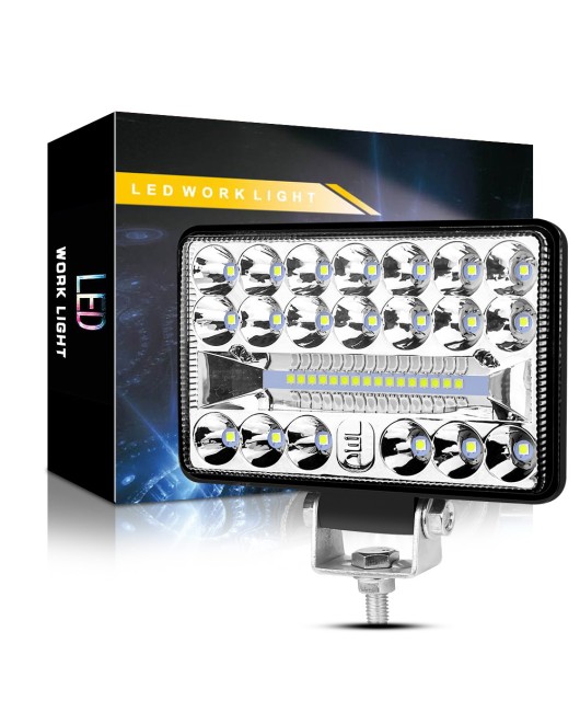 4-inch large field LED work light 36 lights 108W mixed light white light car auxiliary light truck headlight spotlight