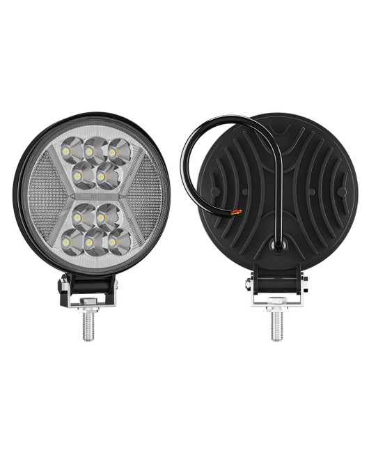 Car LED work light, circular 4-inch 39 light, modified spotlight, motorcycle DRL with aperture burst flash fork light
