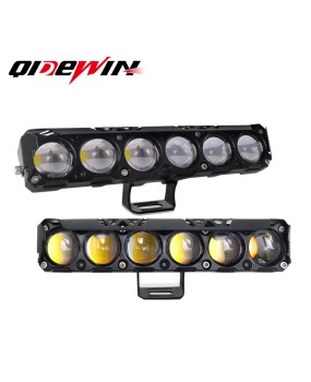 Six LED beads for external motorcycle spotlights, four eye lens for high and low beams, car lights, external off-road light casing