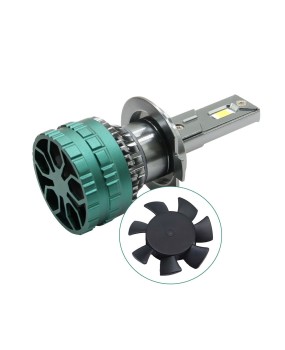 Factory wholesale H4 car LED headlights, double copper tube front headlights, blade style ultra bright high and low beam LED headlights, modification