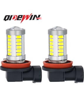 Car LED fog light H4 H11 front fog light 5630 33SMD car light white motorcycle light 12V